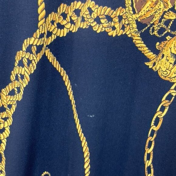 Isaac Mizrahi Black and Gold Shift Dress - Picture 8 of 10